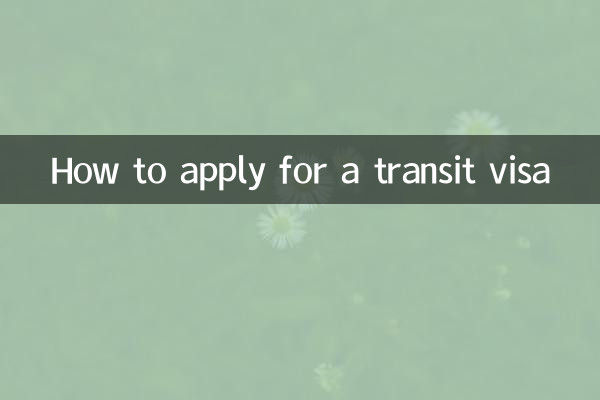 كيفية التقدم بطلب للحصول على تأشيرة العبور