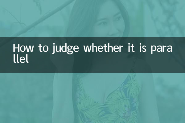 Wie kann man beurteilen, ob es parallel ist?