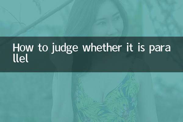 Wie kann man beurteilen, ob es parallel ist?