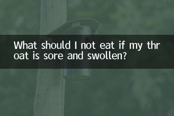 Que ne dois-je pas manger si ma gorge est douloureuse et enflée ?