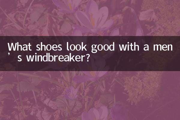 पुरुषों के विंडब्रेकर के साथ कौन से जूते अच्छे लगते हैं?