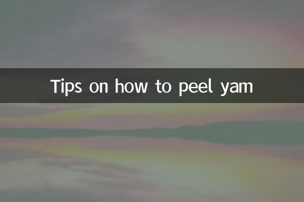 Consejos sobre cómo pelar ñame