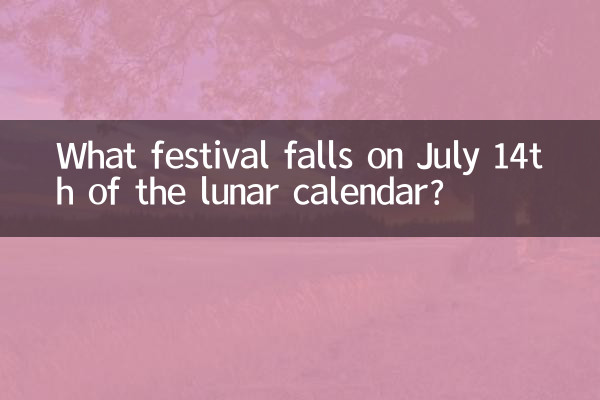 Quelle fête tombe le 14 juillet du calendrier lunaire ?