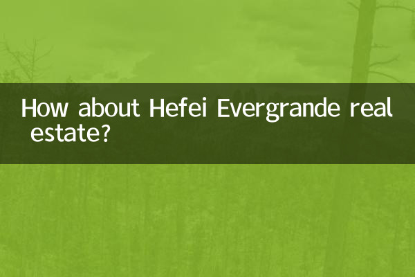Che ne dici della proprietà immobiliare di Hefei Evergrande?