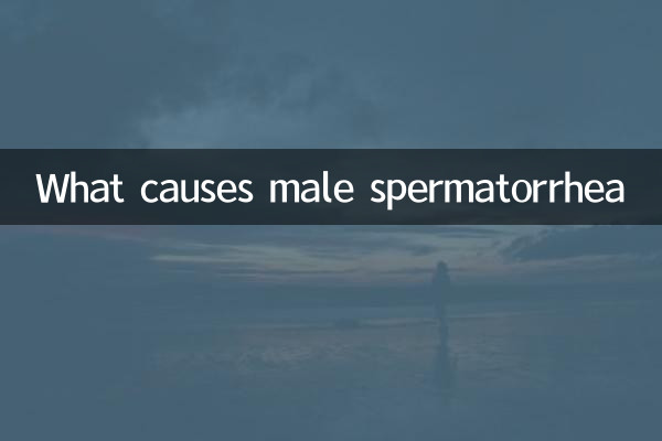 男性の精液漏出の原因