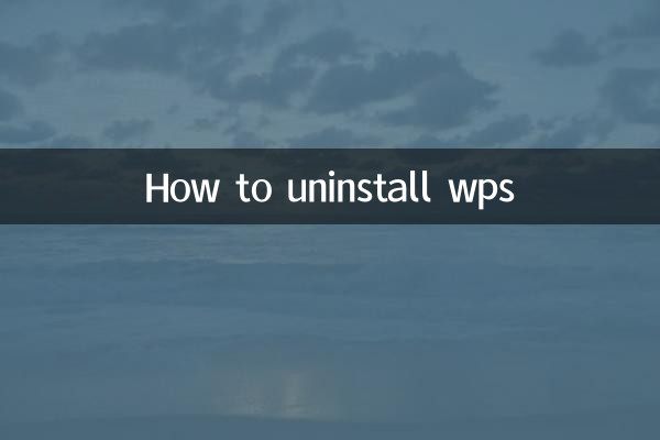 How to uninstall wps