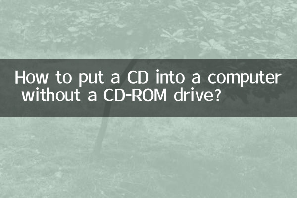 Wie lege ich eine CD in einen Computer ohne CD-ROM-Laufwerk ein?