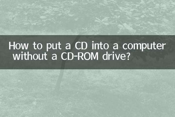 Come inserire un CD in un computer senza unità CD-ROM?
