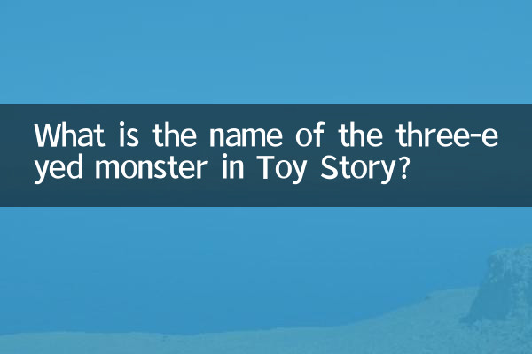 토이스토리에 나오는 눈 세개 달린 괴물의 이름은 무엇인가요?