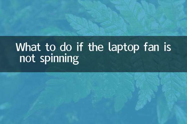 What to do if the laptop fan is not spinning