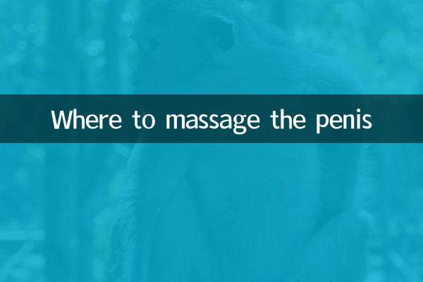 Where to massage the penis