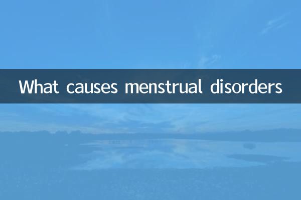 O que causa distúrbios menstruais