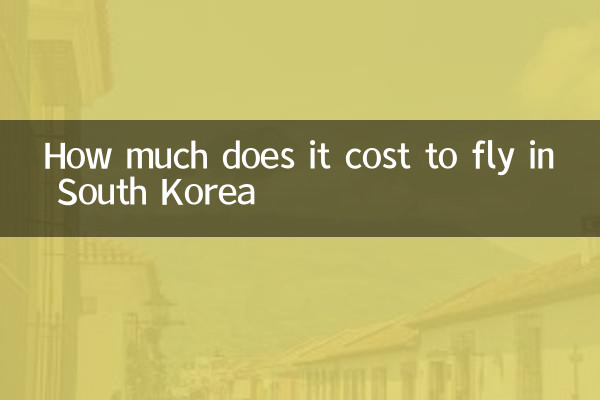 ¿Cuánto cuesta volar en Corea del Sur?