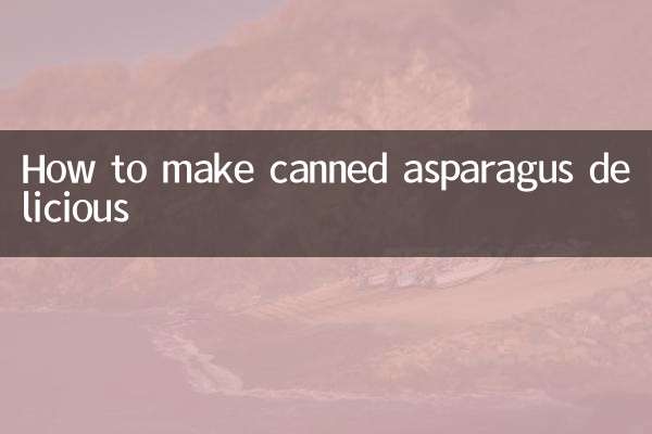 Come rendere deliziosi gli asparagi in scatola