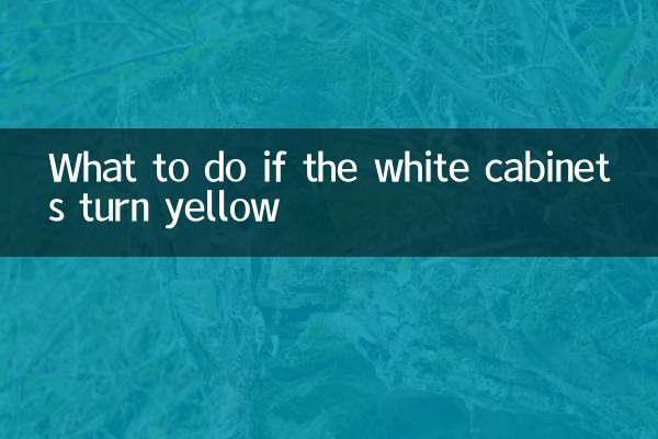 What to do if the white cabinets turn yellow