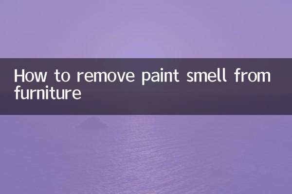 Comment éliminer l'odeur de peinture des meubles