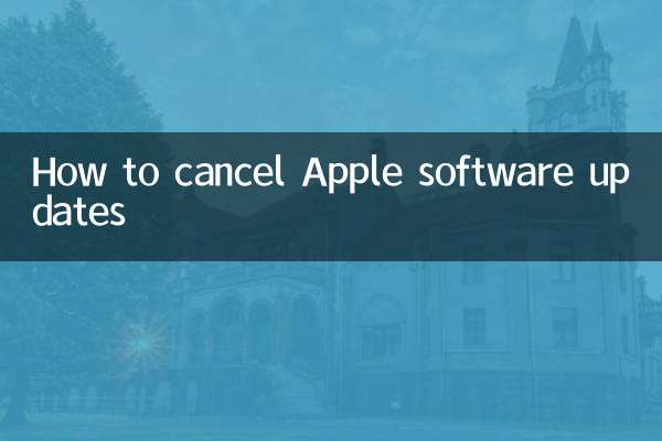 Como cancelar atualizações de software da Apple