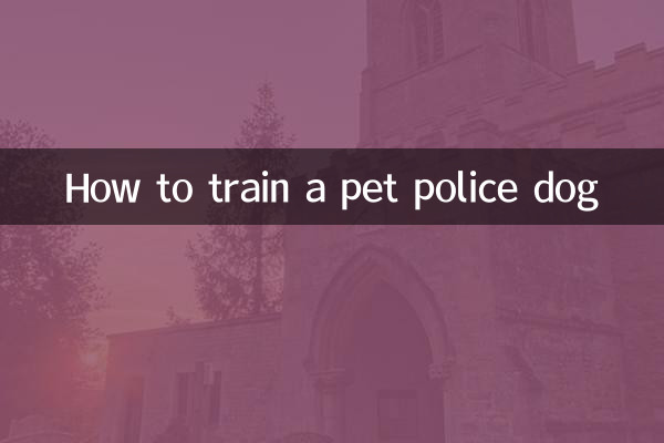 宠物犬警犬怎么训