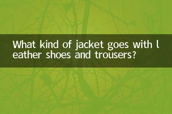 What kind of jacket goes with leather shoes and trousers?