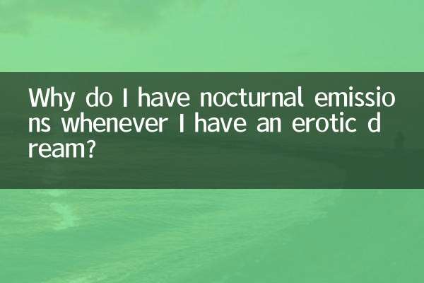 Pourquoi ai-je des émissions nocturnes chaque fois que je fais un rêve érotique ?