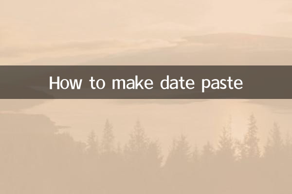 Come fare l'incollaggio dei datteri