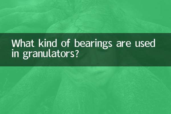 Welche Lager werden in Granulatoren verwendet?