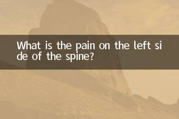 脊柱左邊疼是怎麼回事