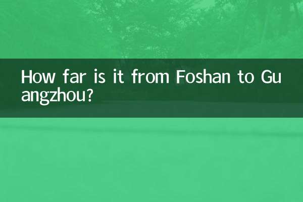 ¿A cuánta distancia está Foshán de Cantón?