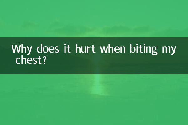 ¿Por qué me duele al morderme el pecho?