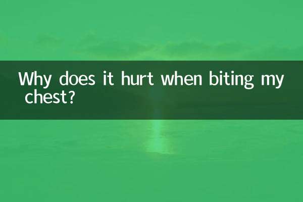 ¿Por qué me duele al morderme el pecho?