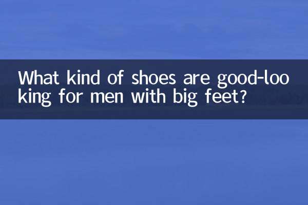 ¿Qué tipo de zapatos favorecen a los hombres con pies grandes?