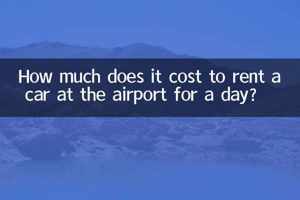 ¿Cuánto cuesta alquilar un coche en el aeropuerto por un día?