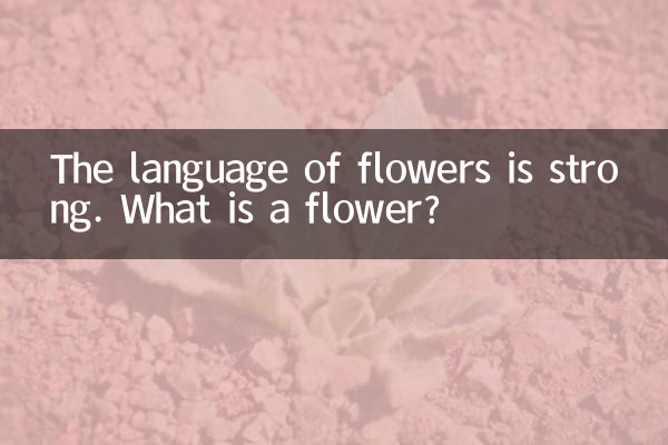 Le langage des fleurs est fort. Qu'est-ce qu'une fleur ?