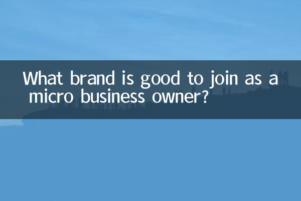 What brand is good to join as a micro business owner?