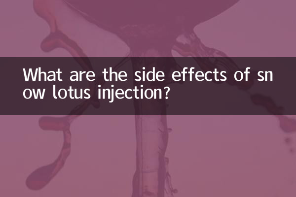 What are the side effects of snow lotus injection?