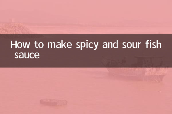 How to make spicy and sour fish sauce