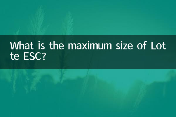 What is the maximum size of Lotte ESC?