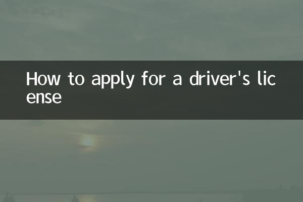 How to apply for a driver's license