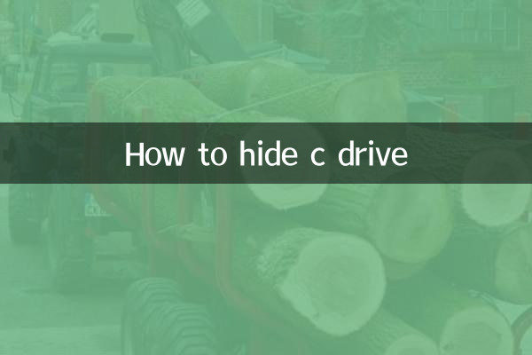 C ड्राइव को कैसे छुपाये