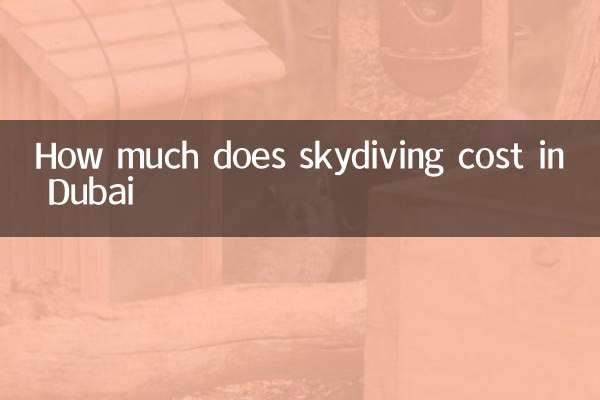 दुबई में स्काइडाइविंग की लागत कितनी है?