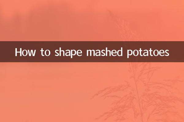 मसले हुए आलू को आकार कैसे दें