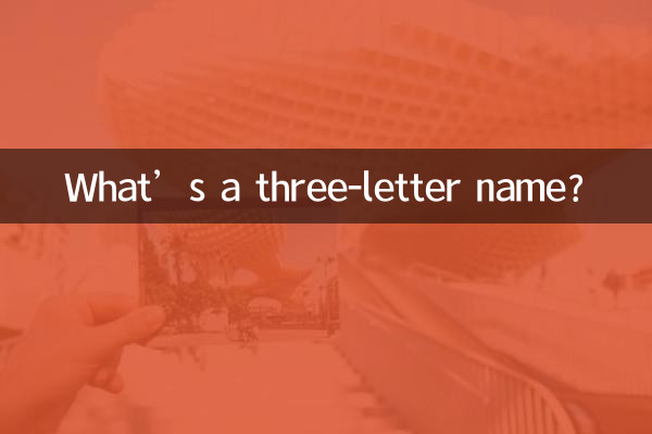 তিন অক্ষরের নাম কি?