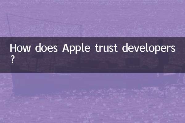 How does Apple trust developers?