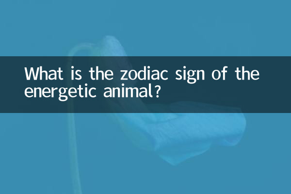 What is the zodiac sign of the energetic animal?