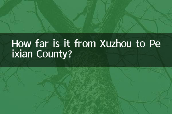 How far is it from Xuzhou to Peixian County?