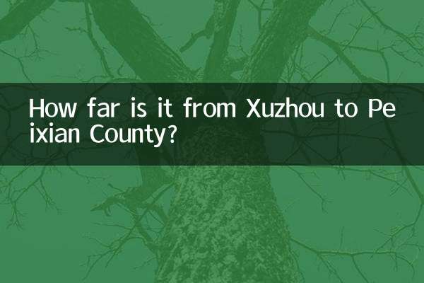 Wie weit ist es von Xuzhou nach Kreis Peixian?
