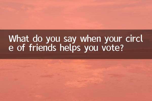 আপনার বন্ধুদের বৃত্ত আপনাকে ভোট দিতে সাহায্য করলে আপনি কী বলেন?
