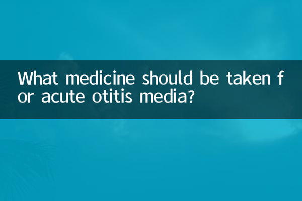 急性中耳炎吃什么药