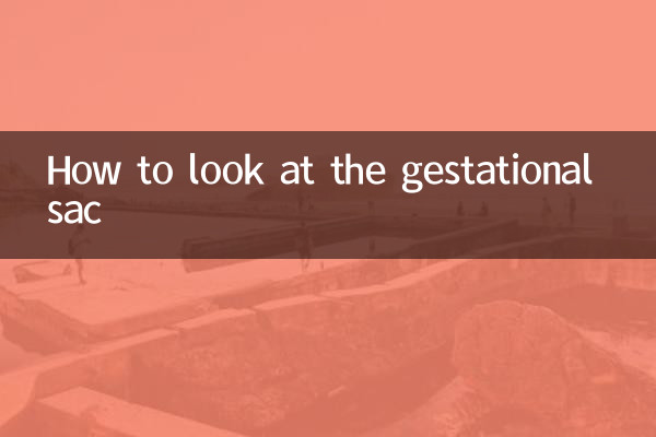 Come guardare il sacco gestazionale