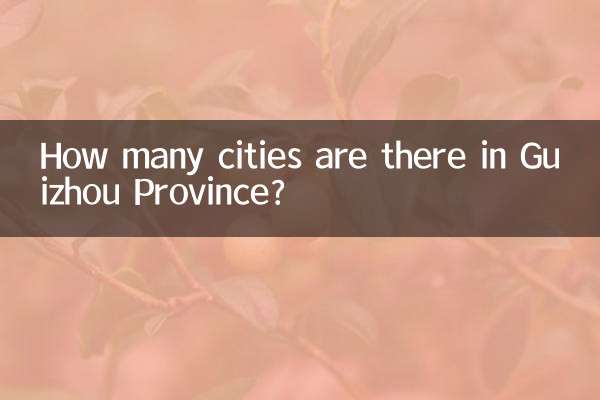 كم عدد المدن الموجودة في مقاطعة قويتشو؟